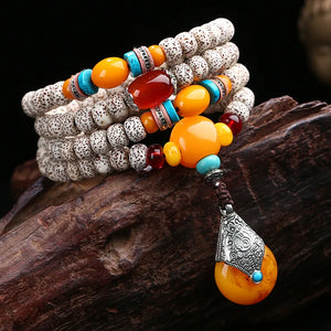 Authentic Xingyue Bodhizi Wenwan Pendant Bracelet 108 Buddha Beads Bracelet Men's and Women's Necklace