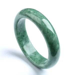 Natural emerald color Guizhou jade bracelet female genuine dark green floating flower jade bracelet