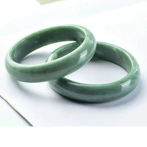 Natural emerald color Guizhou jade bracelet female genuine dark green floating flower jade bracelet