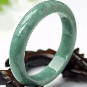 Natural emerald color Guizhou jade bracelet female genuine dark green floating flower jade bracelet