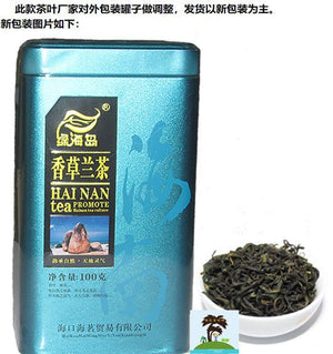 绿茶 新茶 茶叶 香草兰绿茶100克 海南特产 包邮罐装