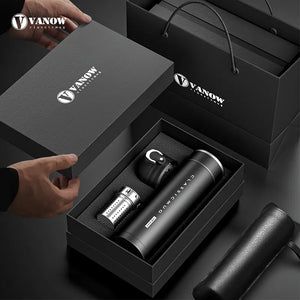 Thermos Cup Men's Fashion 316 Stainless Steel Portable Water Cup Engraved Smart Tea Cup