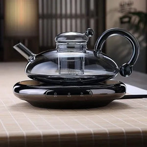 Glass teapot rat tail pot household kettle coffee pot Nordic style tea set set high temperature resistance and good appearance